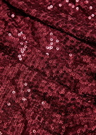 Needle & Thread Malia Sequin-embellished Tulle Gown Dark Red