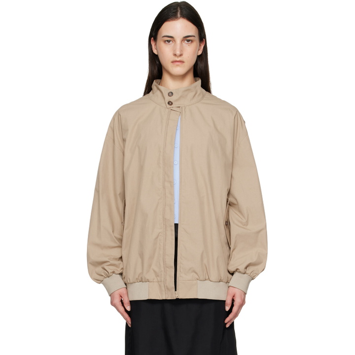 Photo: MM6 Maison Margiela Beige Sports Jacket