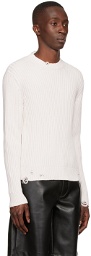 Han Kjobenhavn Off-White Cotton Sweater