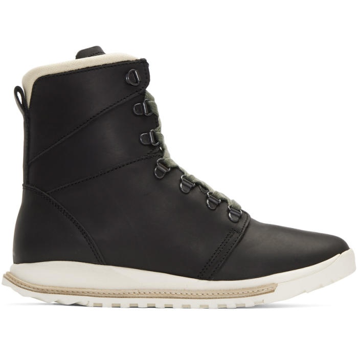 Photo: Rick Owens Black Hood Robber Edition Dirt Grafton Lace-Up Boots