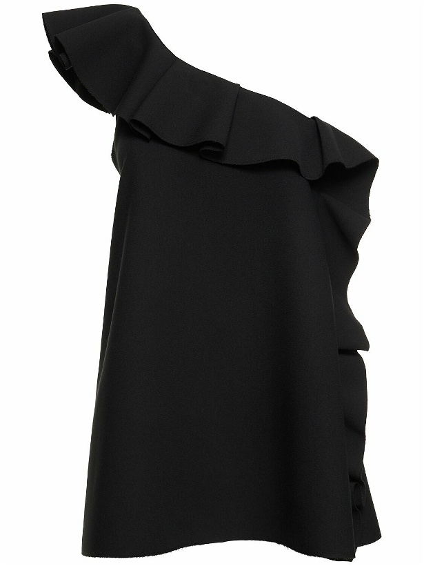 Photo: MSGM - One-shoulder Ruffled Mini Dress