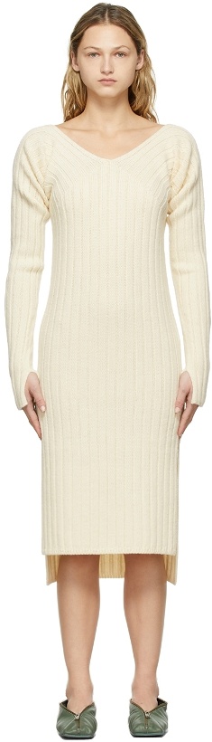 Photo: determ Off-White Collagen Sleeve Knit Dress