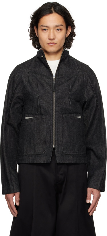 Photo: ADER error Black Pintuck Denim Jacket