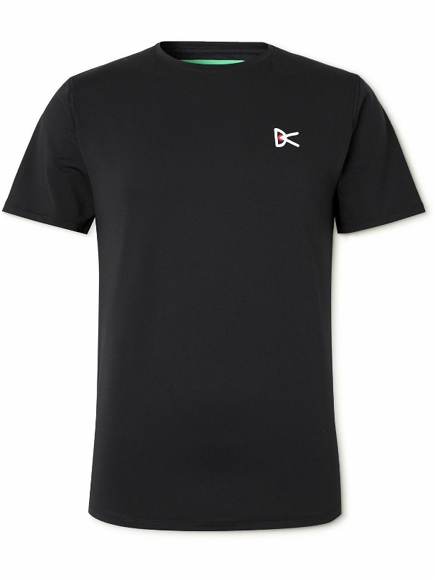 Photo: DISTRICT VISION - Logo-Print Stretch-Jersey Running T-Shirt - Black