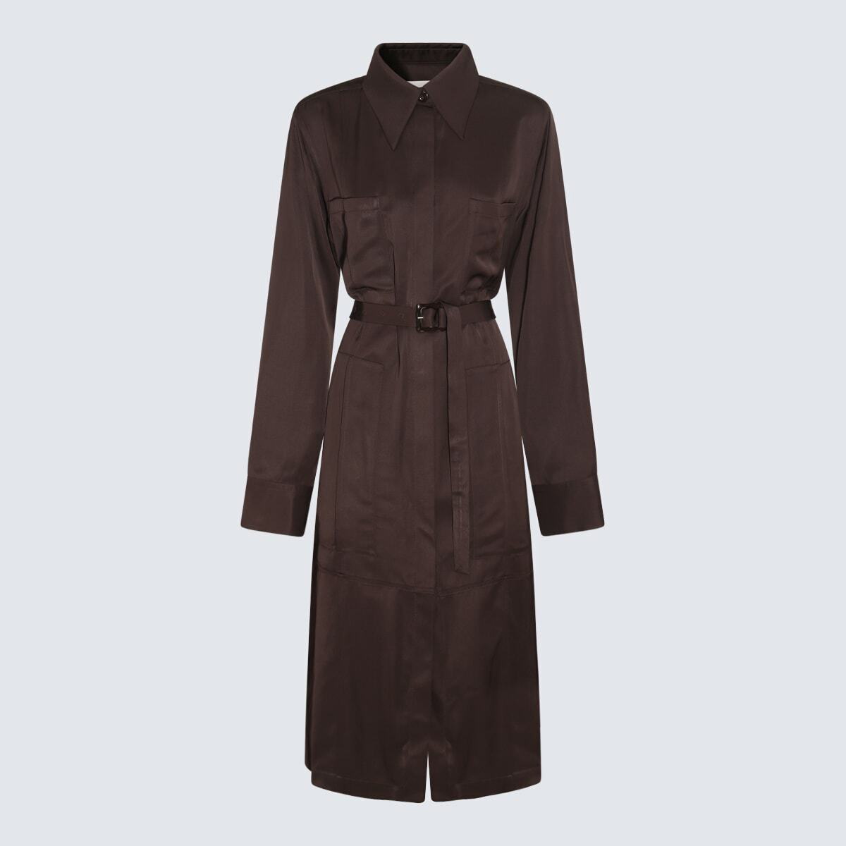 Jil Sander★GANACHE VISCOSE TRENCH COAT Jil Sander Ganache Viscose Trench Coat Jil Sander