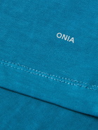 Onia - Garment-Dyed Cotton-Jersey T-Shirt - Blue