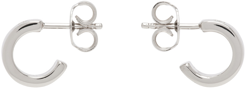 アクセサリー MM6 MAISON MARGIELA earring silver MM6 Maison Margiela Silver Logo Earrings MM6 Maison Margiela