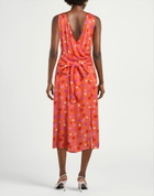 Manila Grace Womens Midi dress in Orange