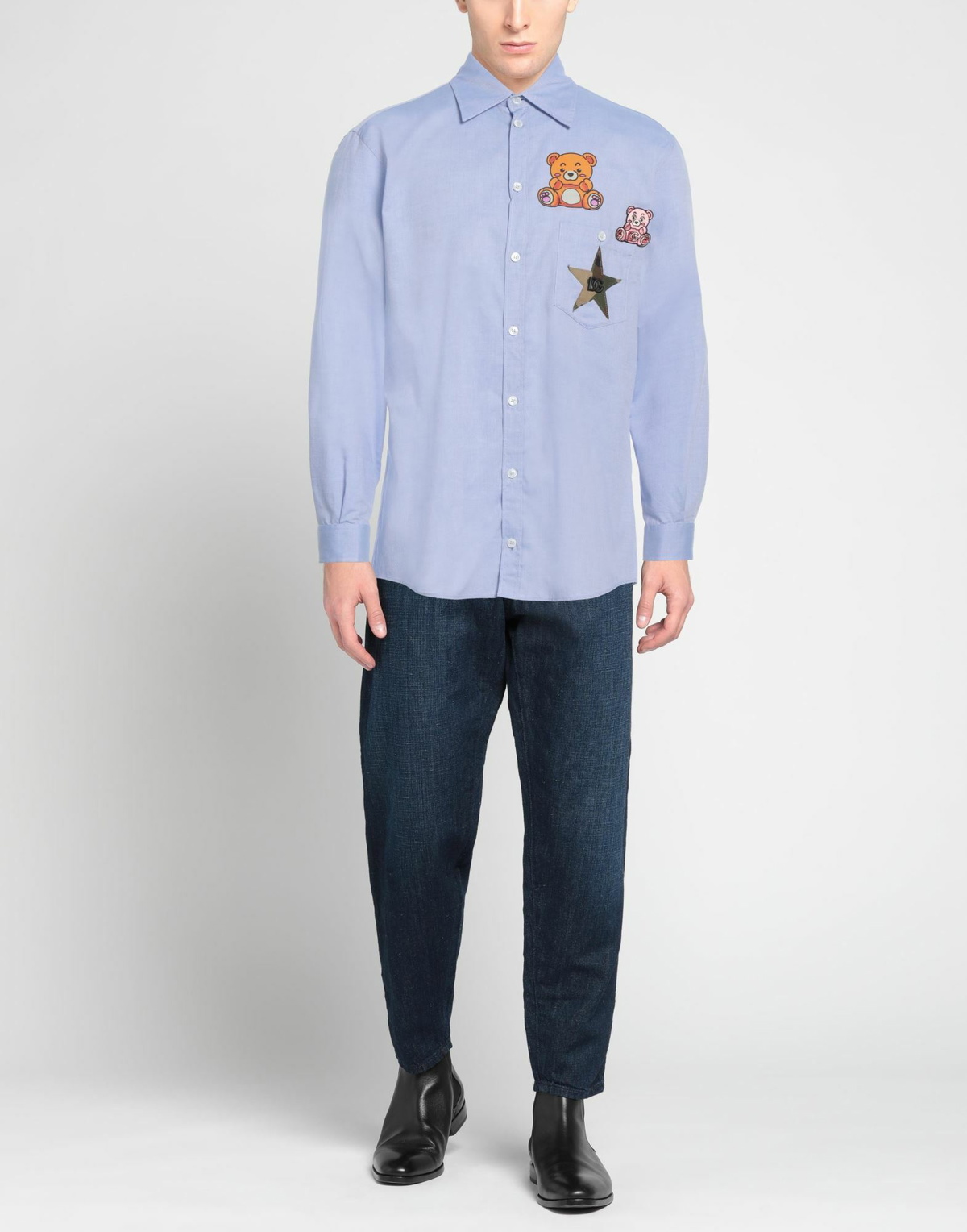 Dolce & gabbana Mens Shirt Sky in Blue