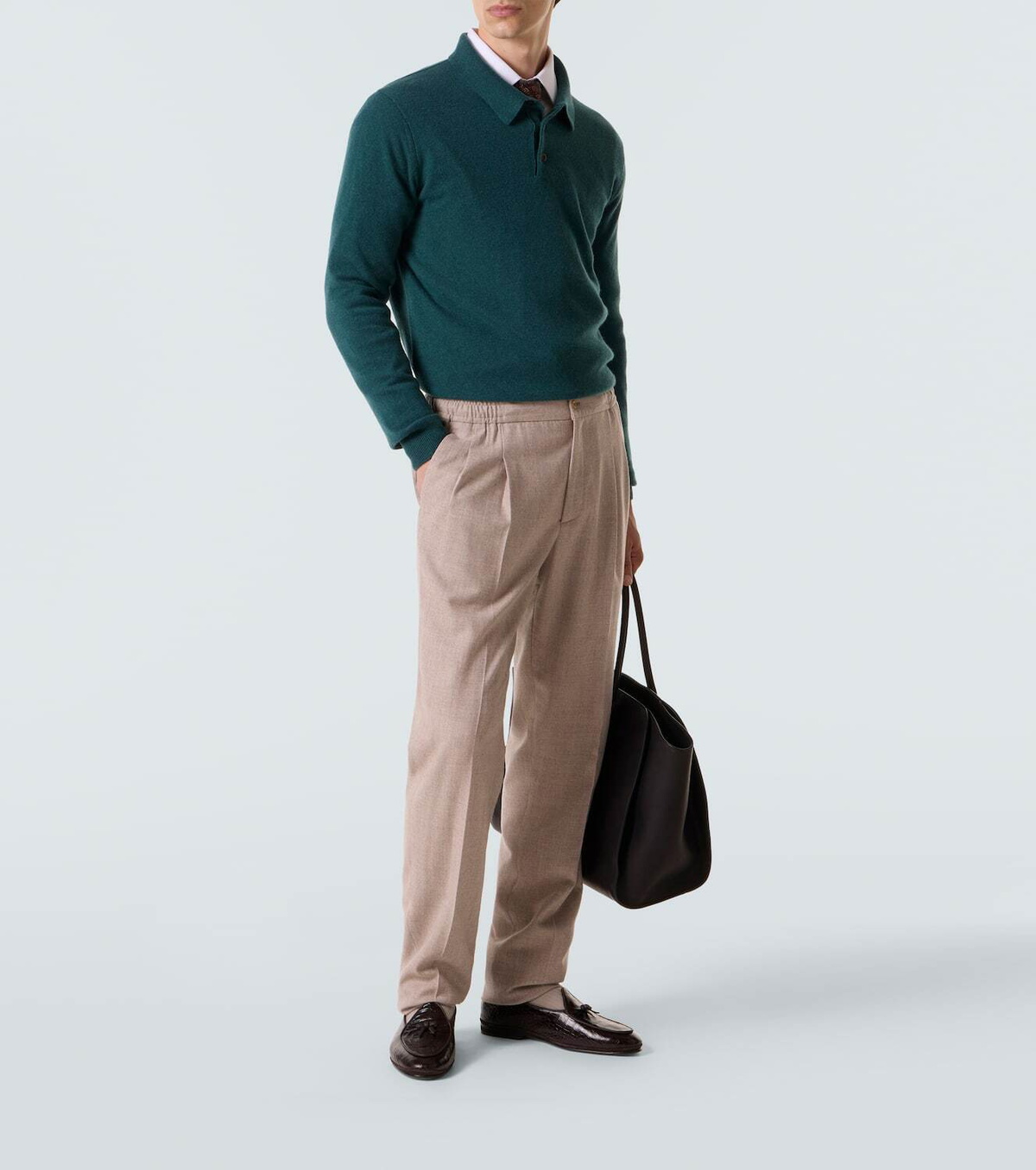 Rubinacci Cashmere polo sweater