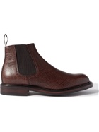 GEORGE CLEVERLEY - Jason Full-Grain Suede Chelsea Boots - Brown