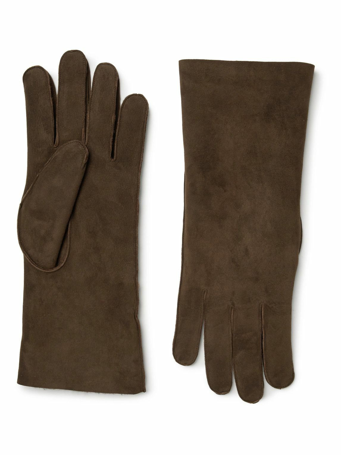 Photo: Anderson & Sheppard - Shearling Gloves - Brown