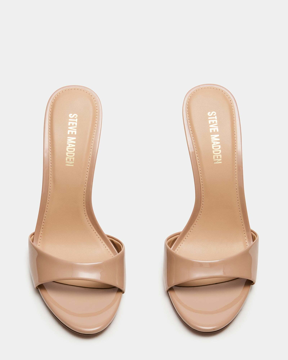 Steve Madden Davina Heels in Tan Patent