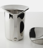Georg Jensen Wine & Bar stainless steel ice bucket and tongs set by Thomas Sandell