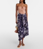 Johanna Ortiz Printed cotton beach cover-up