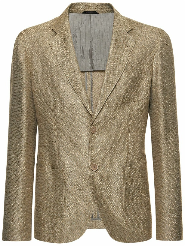 Photo: GIORGIO ARMANI - Textured Linen & Viscose Jacket