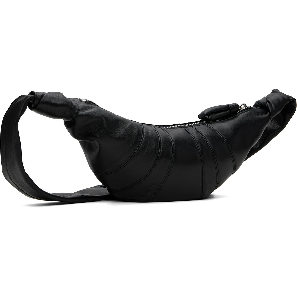 LEMAIRE Black Small Croissant Leather Bag