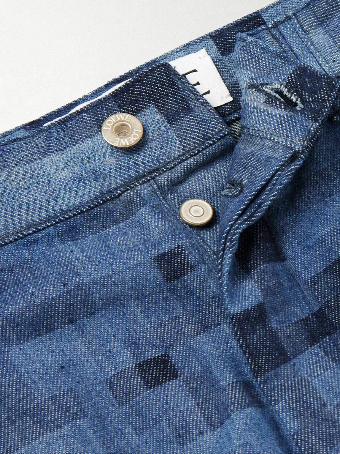 Loewe - Pixelated Straight-Leg Printed Jeans - Blue Loewe