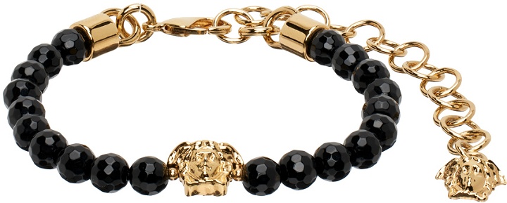 Photo: Versace Black & Gold Medusa Bracelet