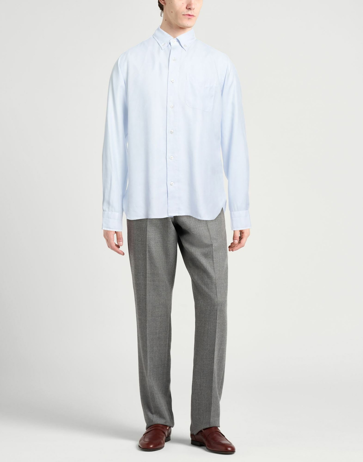 Tom Ford Mens Shirt Sky in Blue