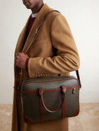 Mulberry - Heritage Leather-Trimmed Scotchgrain Briefcase