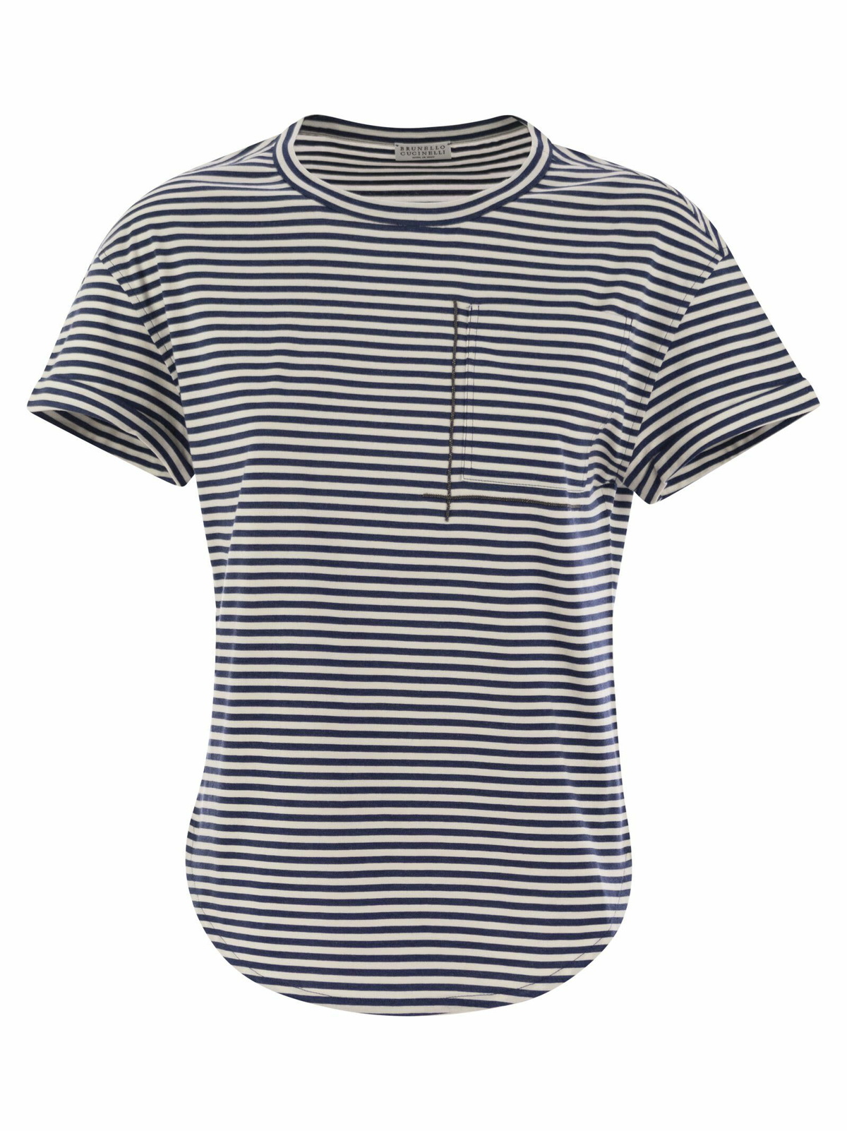 Tシャツ・カットソー BRUNELLO CUCINELLI T-SHIRT WITH PRECIOUS NECKLINE Brunello Cucinelli Precious Neckline T-shirt Brunello Cucinelli