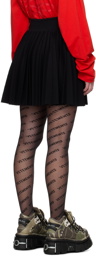 VTMNTS Black Knitted Miniskirt