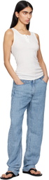 The Row White Mansel Tank Top