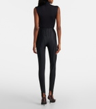 Mugler Paneled stirrup leggings