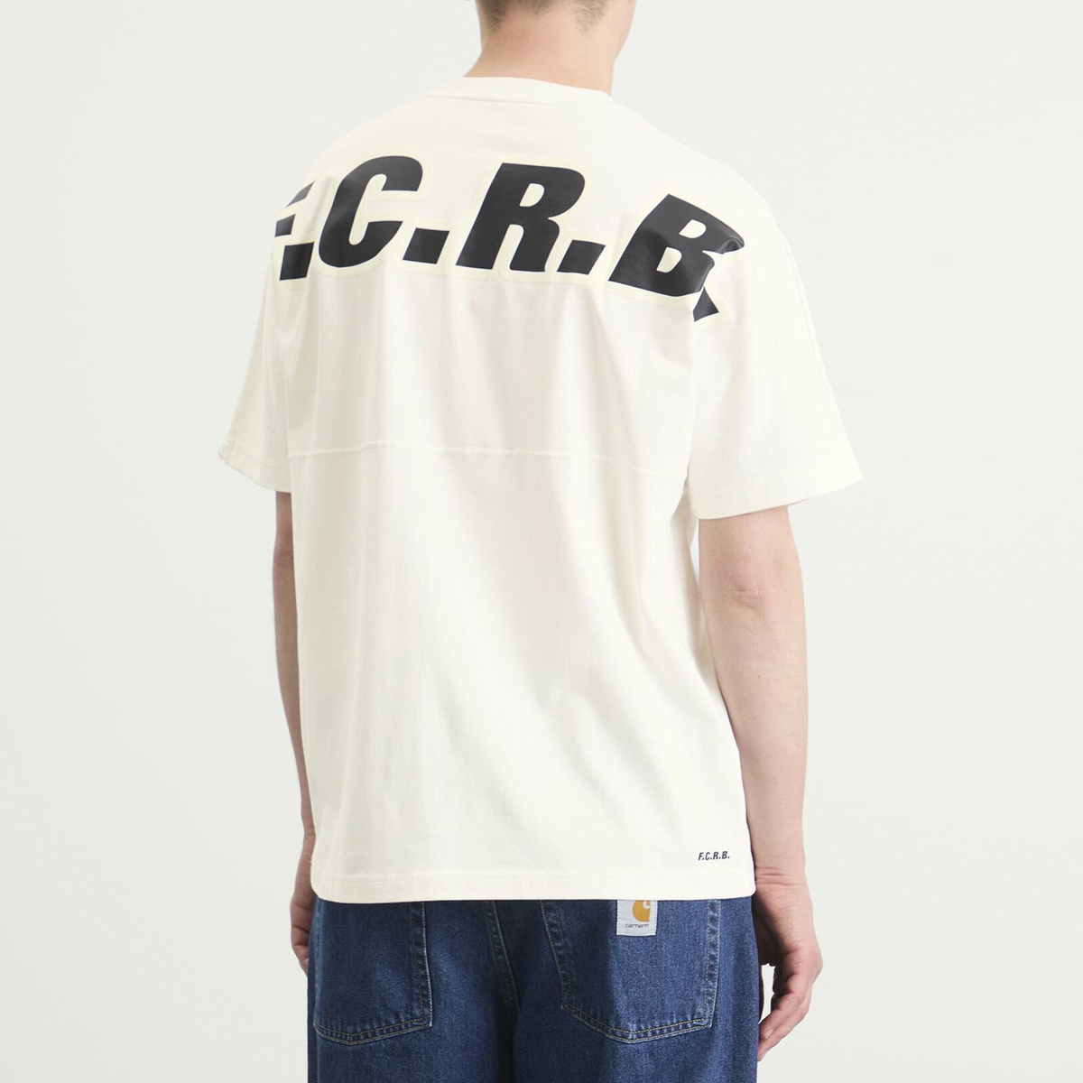 F.C. Real Bristol Men's Big Logo Baggy T-Shirt in White