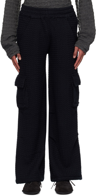 Photo: Isa Boulder SSENSE Exclusive Black Chevron Trousers