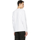 Stone Island White Cotton Long Sleeve T-Shirt