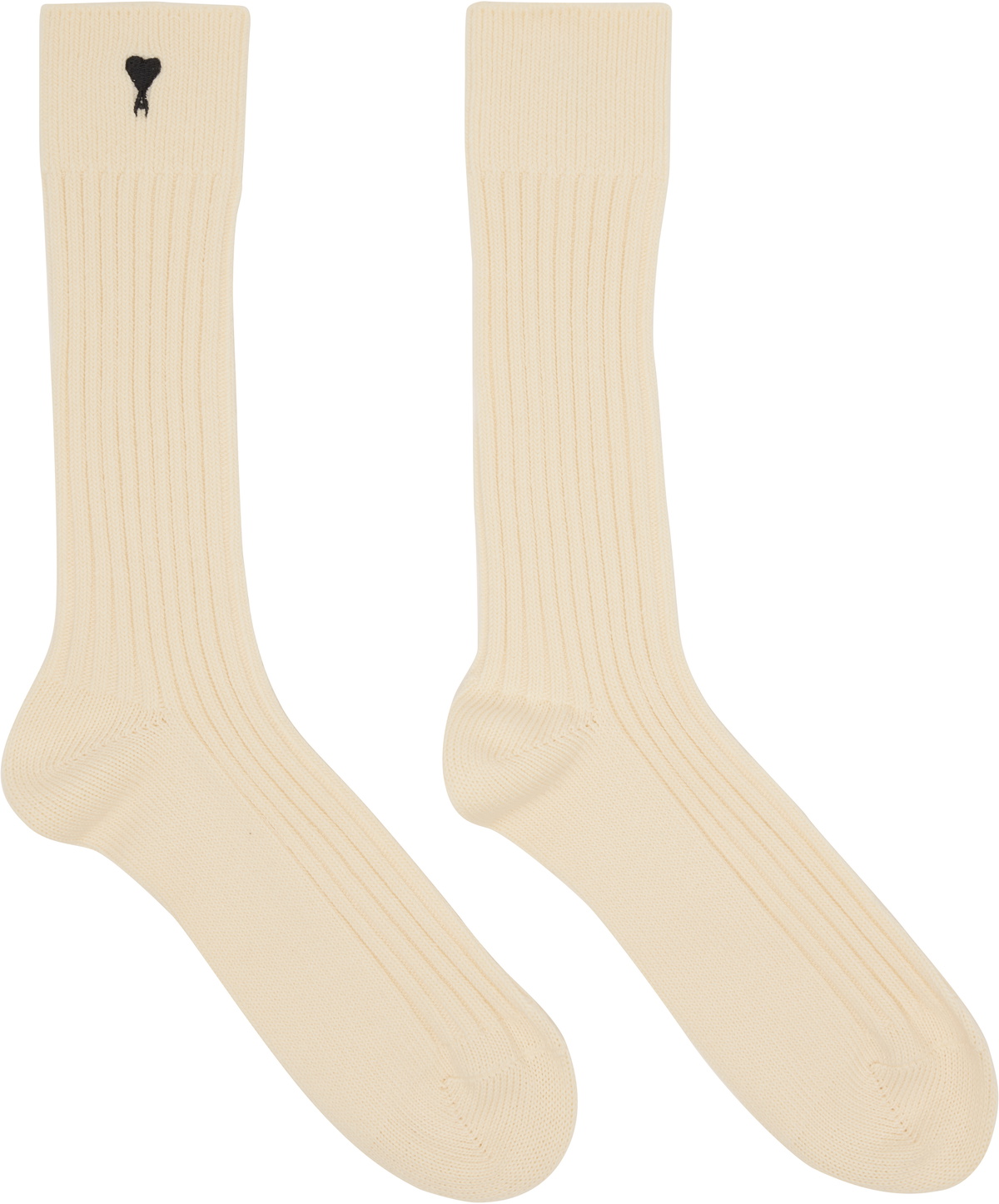 AMI Paris Three-Pack Multicolor Cotton Ami de Coeur Socks