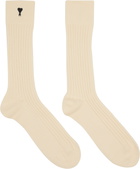 AMI Paris Three-Pack Multicolor Cotton Ami de Coeur Socks