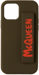 Alexander McQueen Green & Orange Graffiti iPhone 12 Pro Case