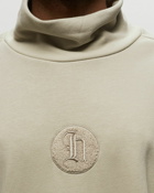 Honor The Gift Stamp Patch Turtle Neck Pullover Beige - Mens - Sweatshirts