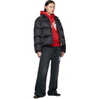 AMIRI Black MA Quad Jacquard Down Jacket