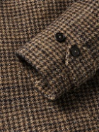 Officine Générale - Hudson Houndstooth Virgin Wool-Blend Coat - Brown