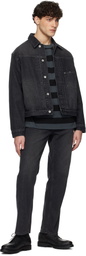 Uniform Bridge Black Western Denim Shirt