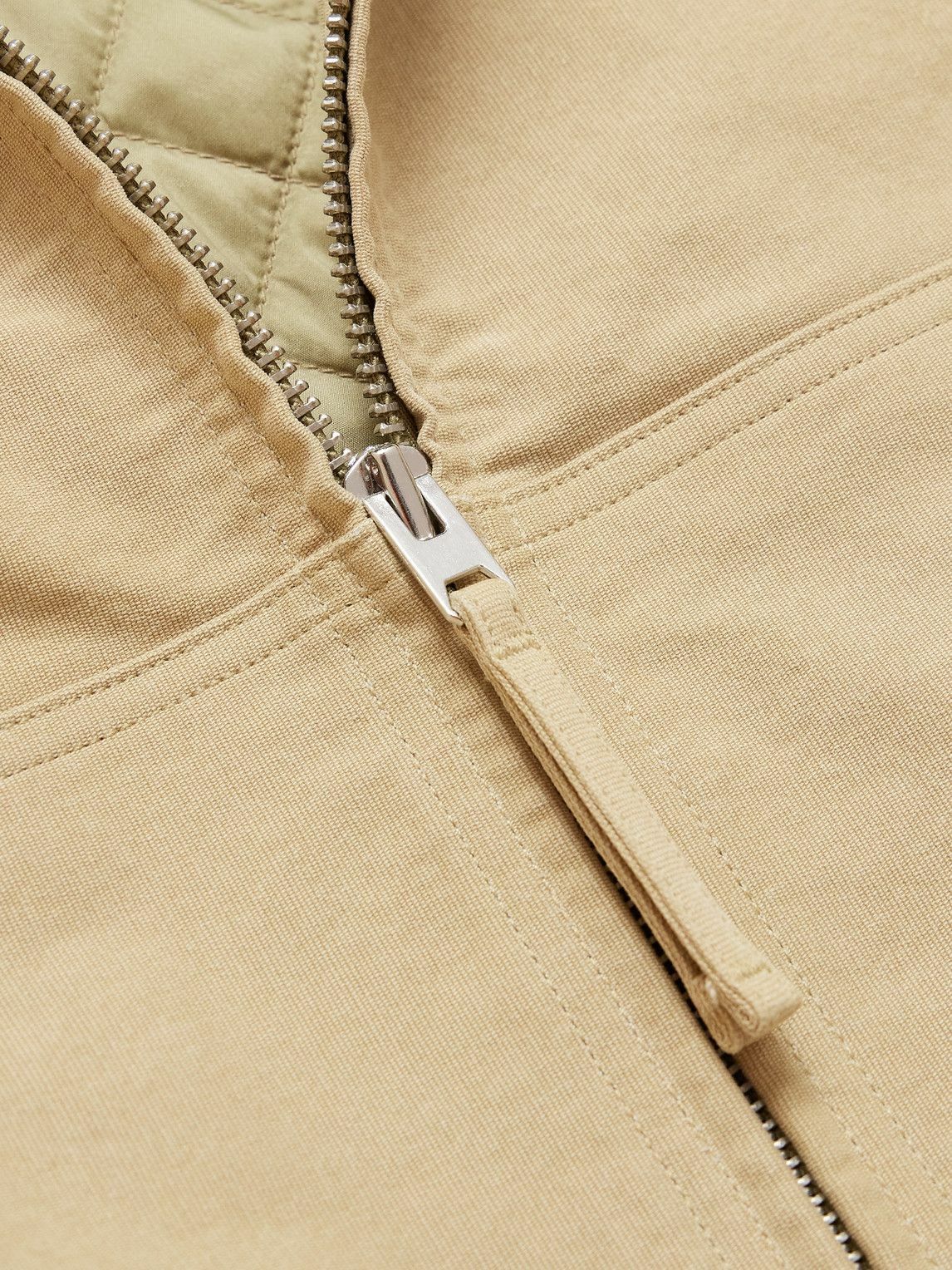 AGOLDE - RSVP GALLERY District Corduroy-Trimmed Cotton-Twill Jacket - Neutrals