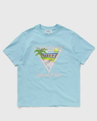 Casablanca Tennis Club Icon Screen Printed T Shirt Blue - Mens - Shortsleeves