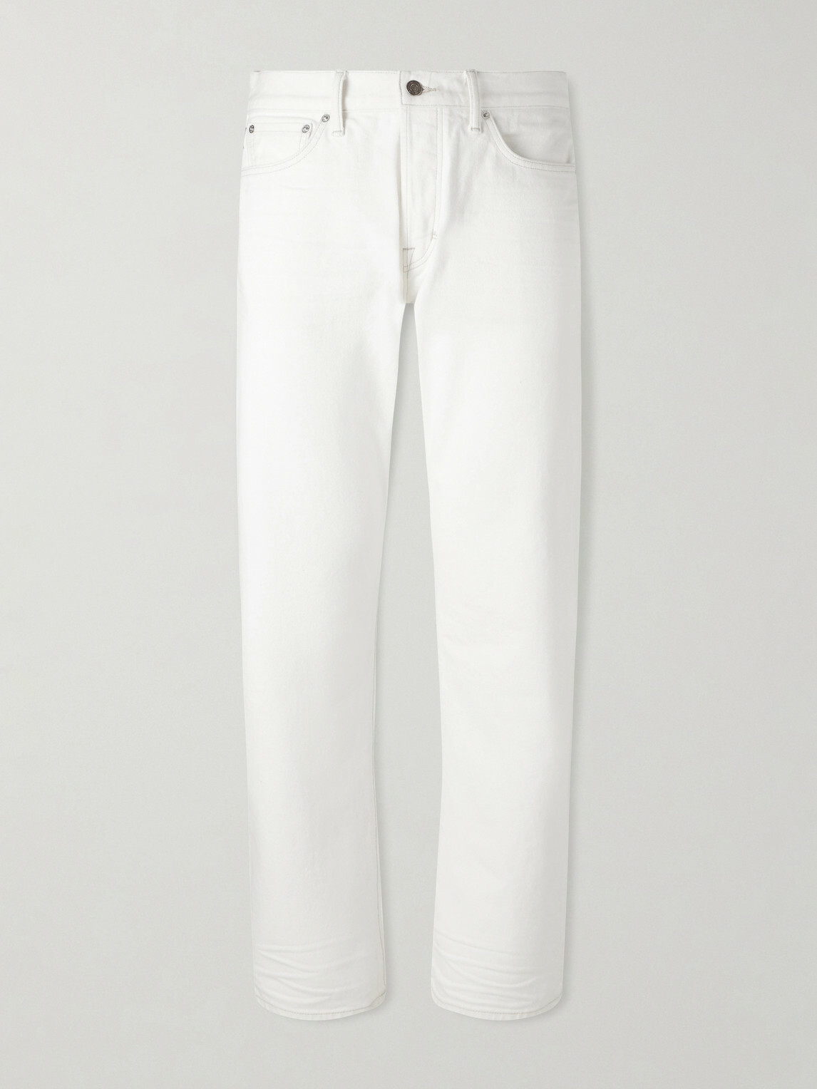 TOM FORD - Straight-Leg Selvedge Jeans - White
