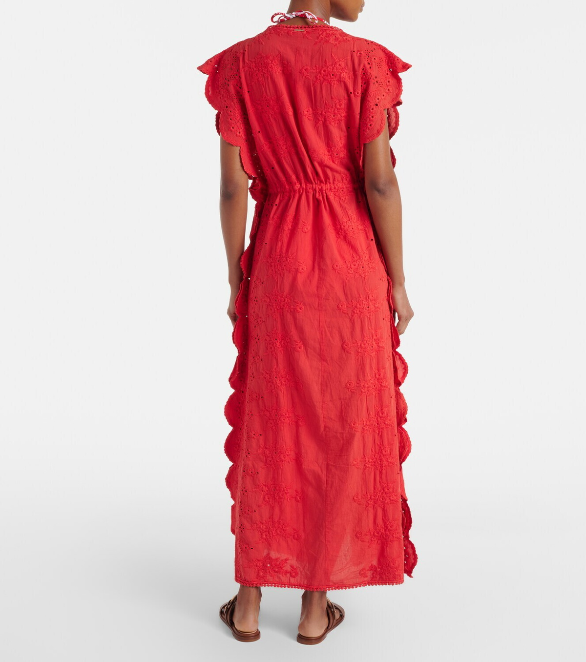 Melissa Odabash Talitha broderie anglaise cotton kaftan