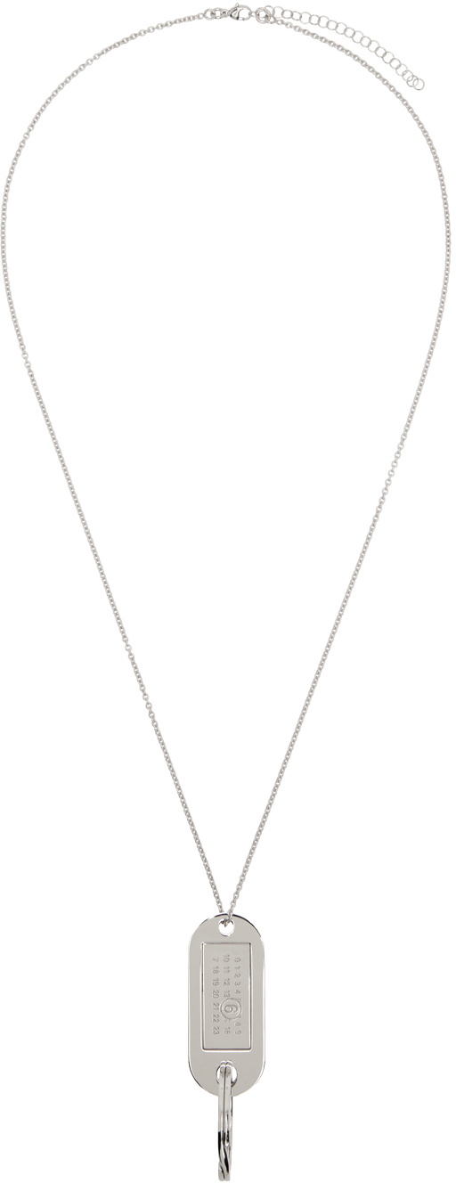 MM6 Maison Margiela Silver Tag Necklace