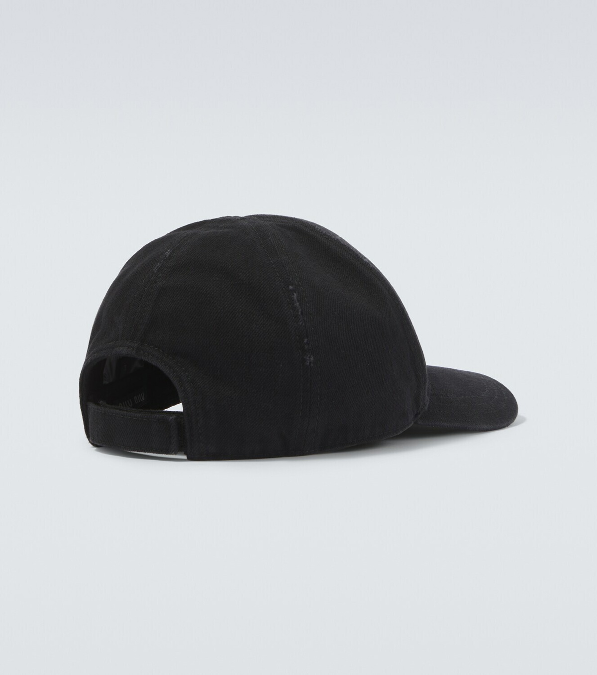 Miu Miu Logo denim baseball cap