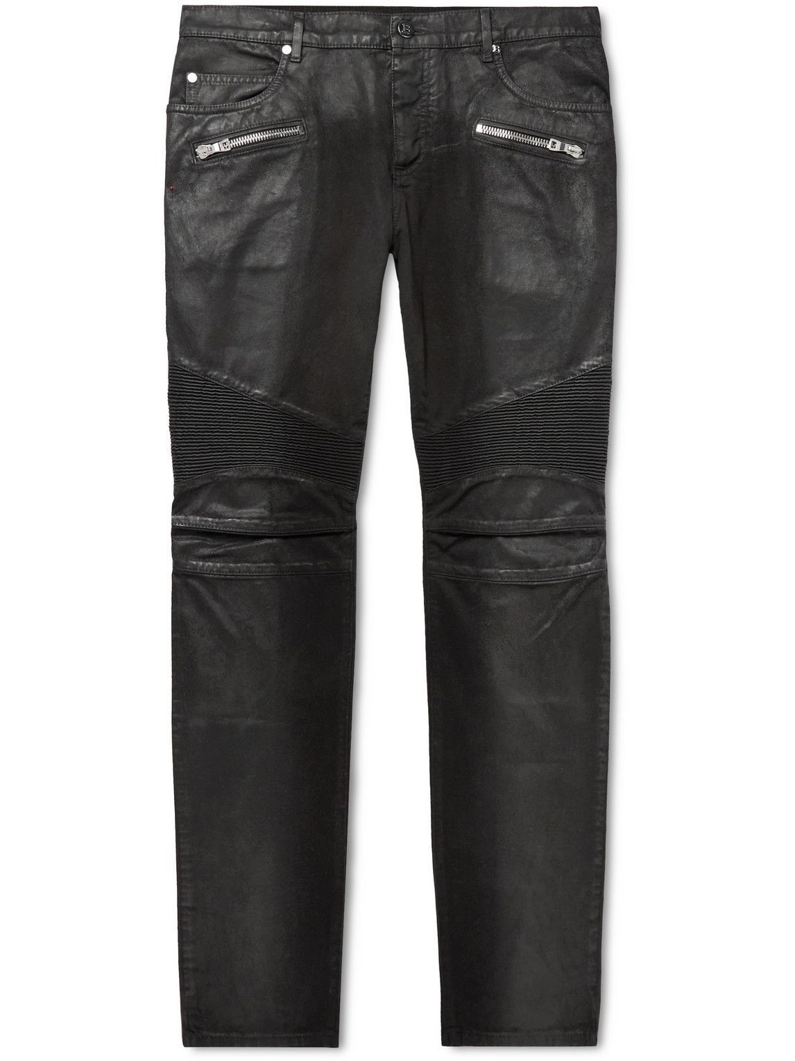 Balmain - Slim-Fit Distressed Jeans - Black Balmain