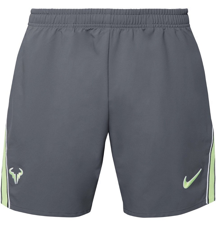 Photo: Nike Tennis - NikeCourt Flex Rafa Ace Dri-FIT Shorts - Gray