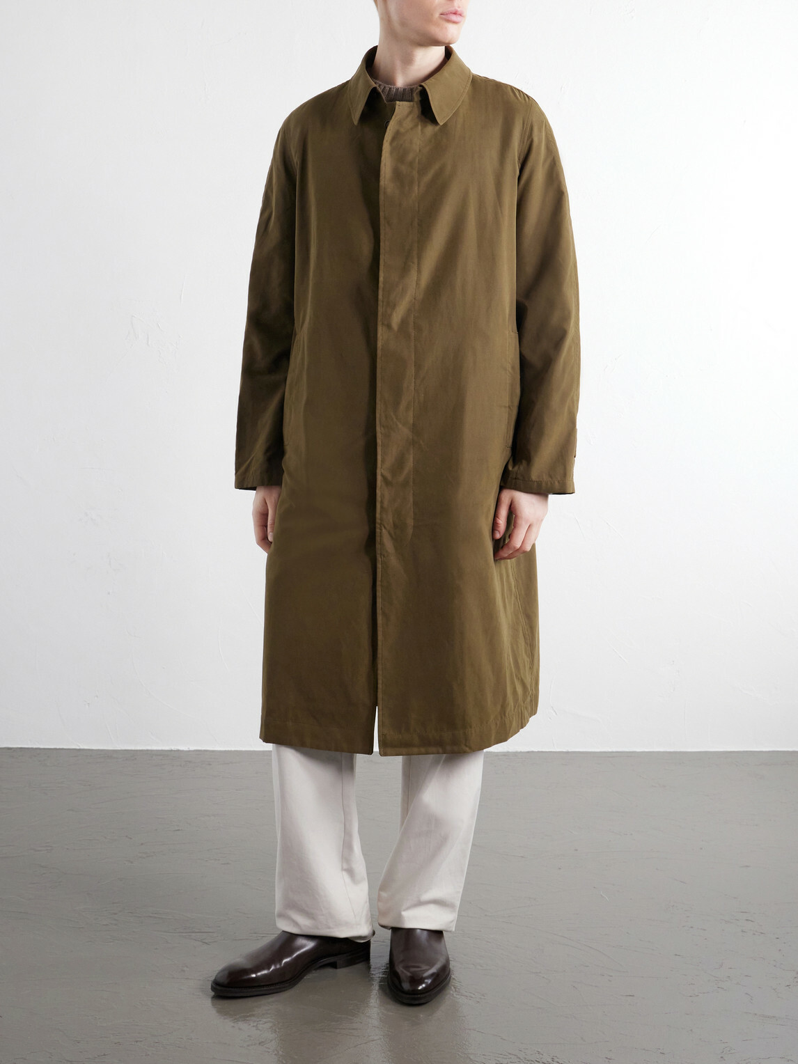 Anderson & Sheppard - Shell Trench Coat - Green