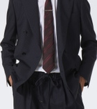 Dolce&Gabbana Pinstripe double-breasted wool-blend blazer