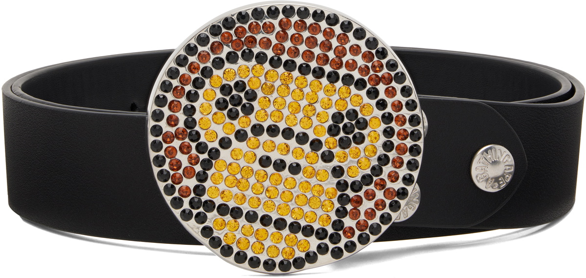 BAPE Black Baby Milo Rhinestone Belt